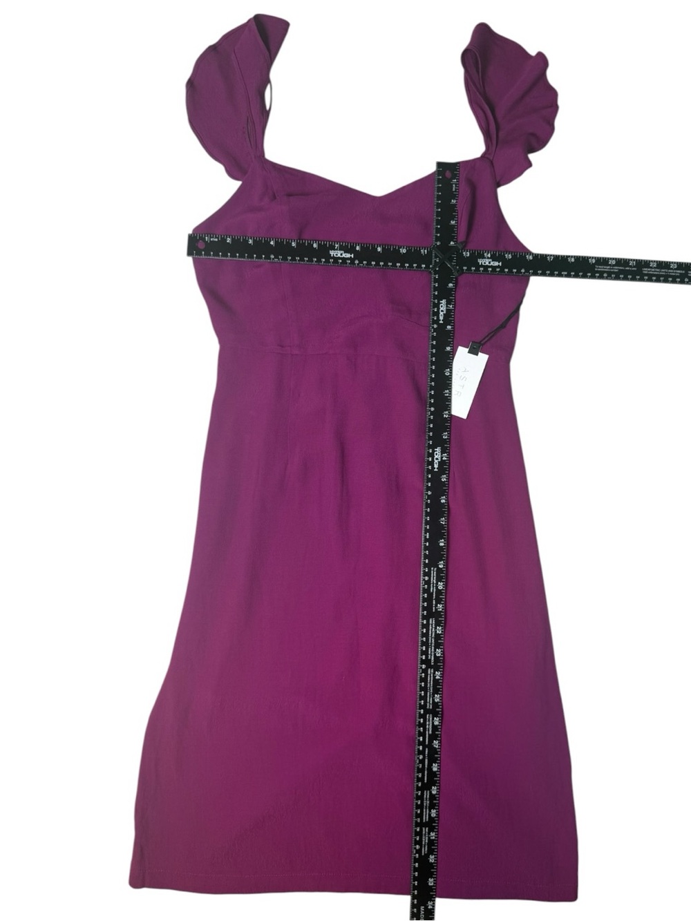 NWT ASTR The Label Purple Flutter Sleeve Midi Dress Medium - Picture 10 of 11